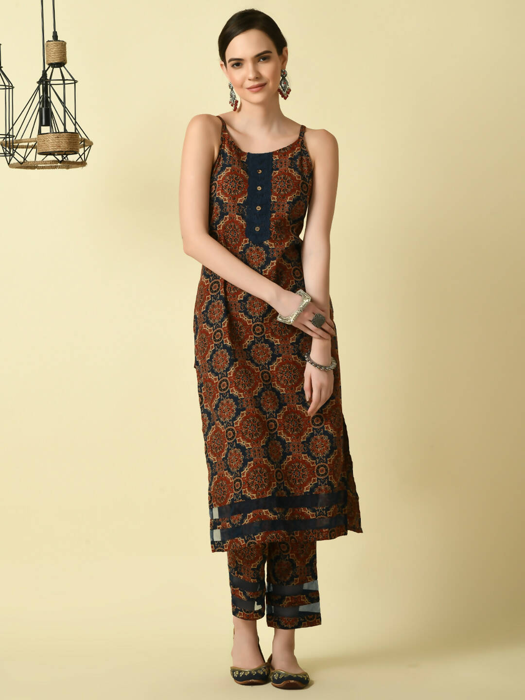 Myshka Women's Multi Straight Printed Kurta - Distacart