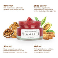 Thumbnail for Bella Vita Organic NicoLips Lip Lightening Scrub Balm ingredients