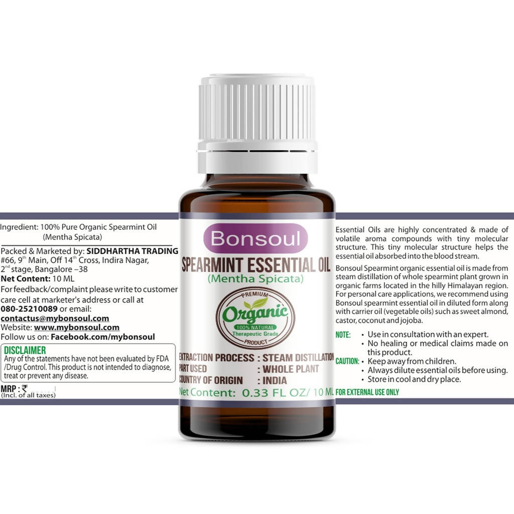Bonsoul Spearmint Essential Oil