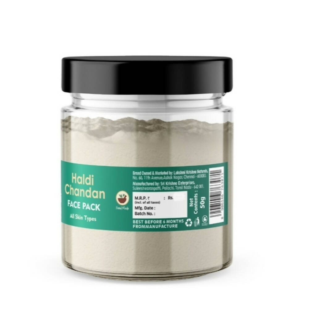 Lakshmi Krishna Naturals Haldi Chandan Face Pack - Distacart