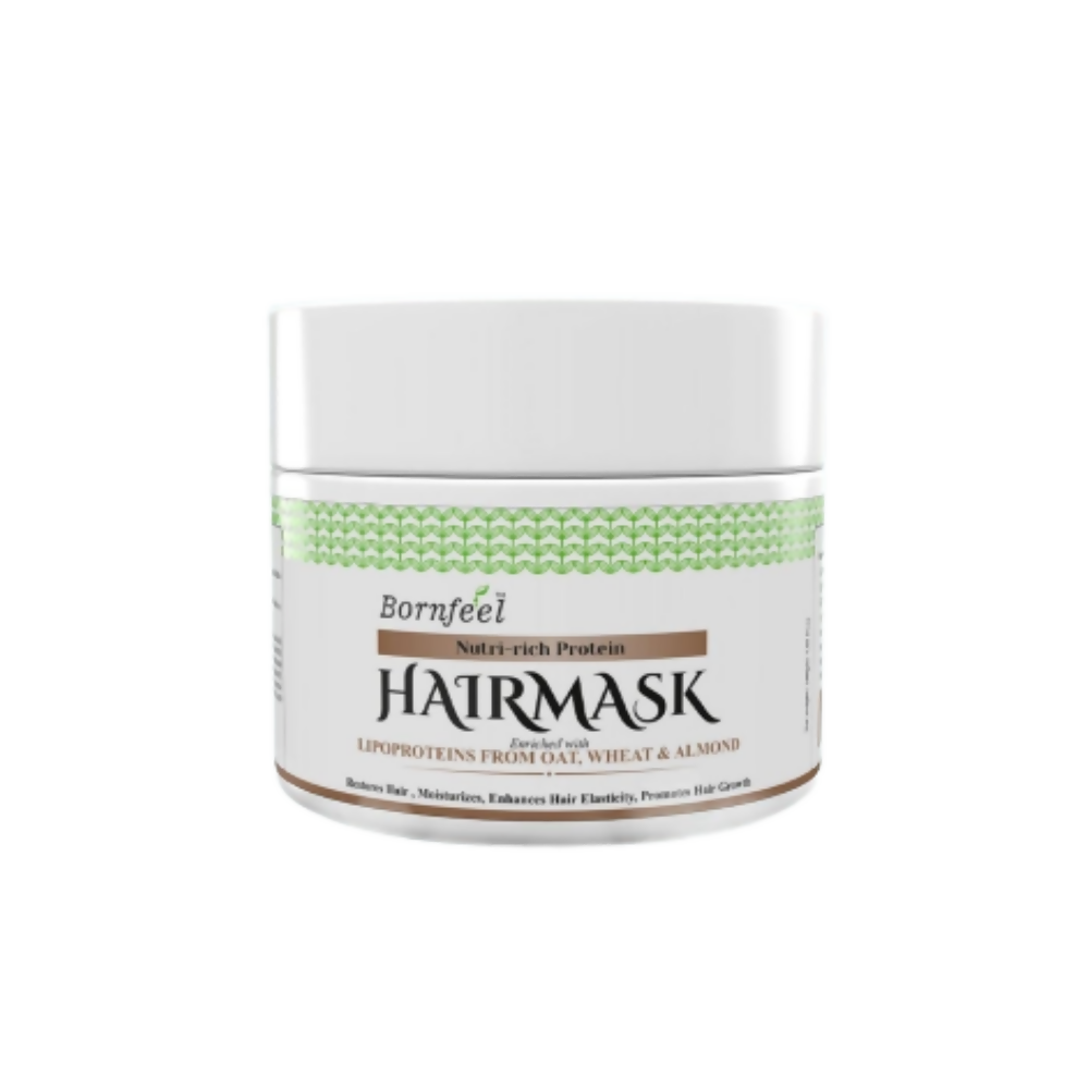 Bornfeel Protein Hair Mask Enriched With Lipoproteins From Oats Wheat & Almond - Distacart