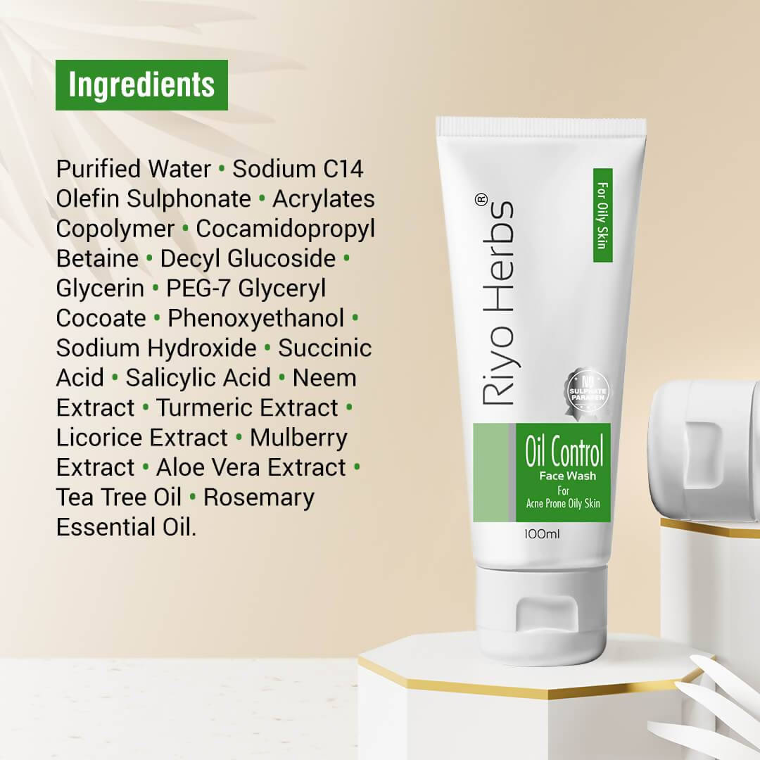 Riyo Herbs Oil Control Facewash For Acne Prone Oily Skin