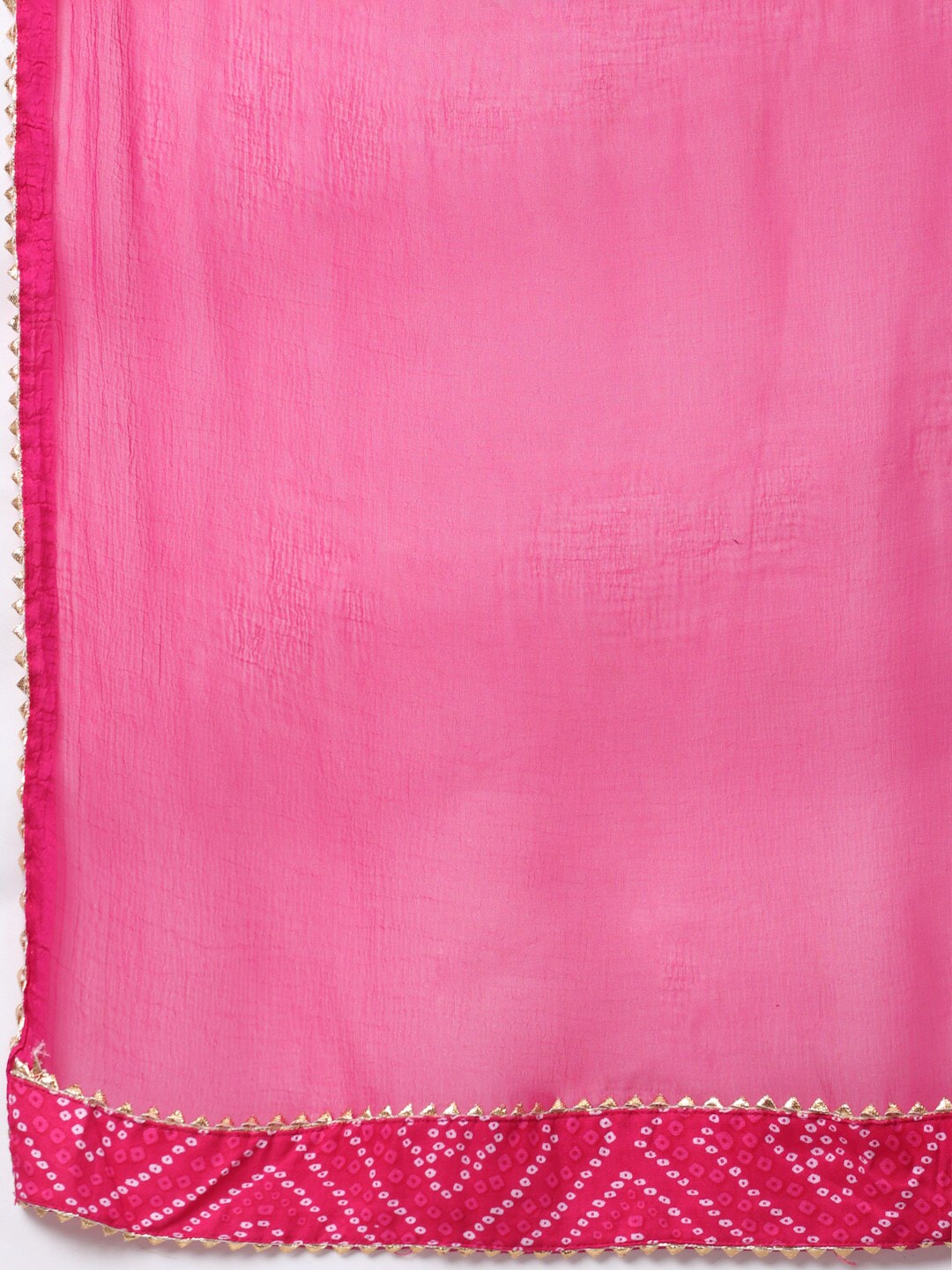 Kalini Women Pink Floral Embroidered Layered Gotta Patti Kurti with Sharara & With Dupatta - Distacart