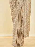 Thumbnail for Soch Beige Embellished Beads and Stones Saree - Distacart