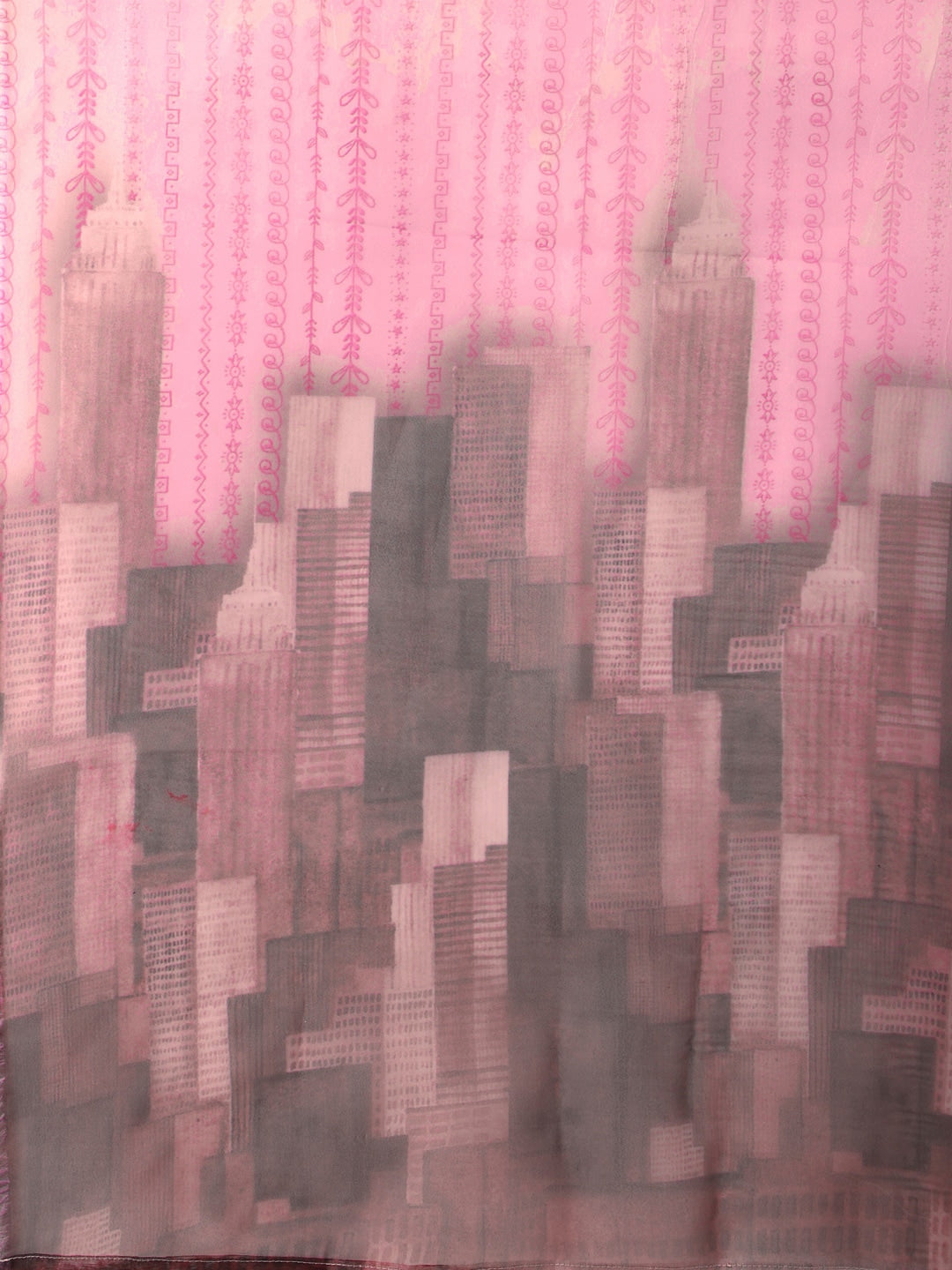 HERE&NOW Lucknowi Chikankari Schiffli Chanderi Silk Kurta Trousers with Organza Dupatta - Distacart