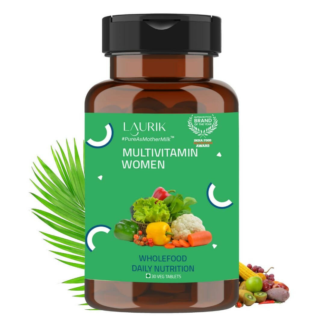 Laurik Multivitamin Supplements For Women | Vitamin A, C, D ,E With B Vitamins, Iron, Zinc And Calcium Tablets - Distacart
