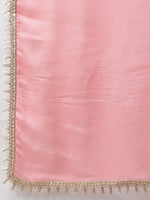 Thumbnail for Khushal K Women Pink Printed Empire Kurta with Trousers & With Dupatta - Distacart