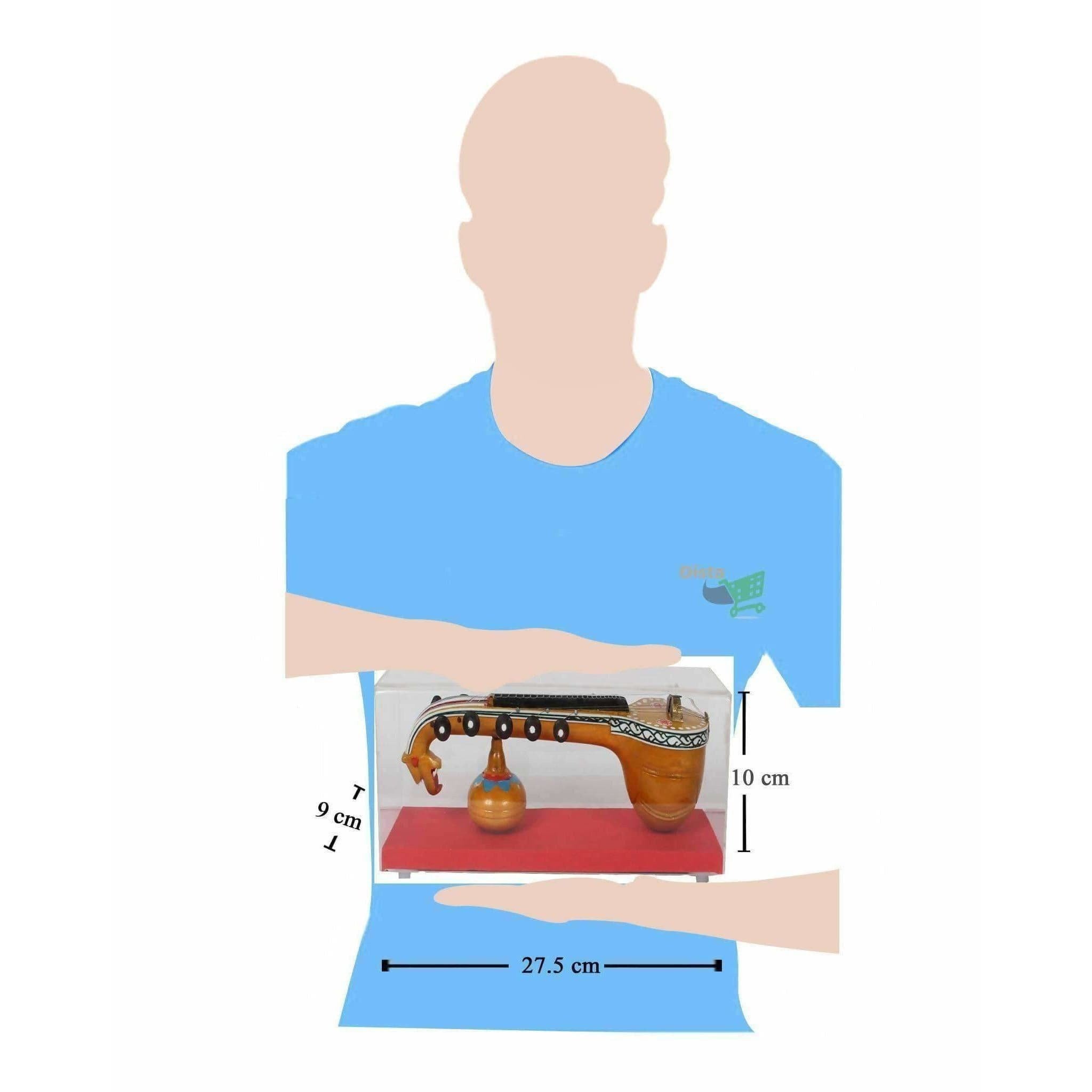 Bobbili Small Plain Veena with Frame - Distacart