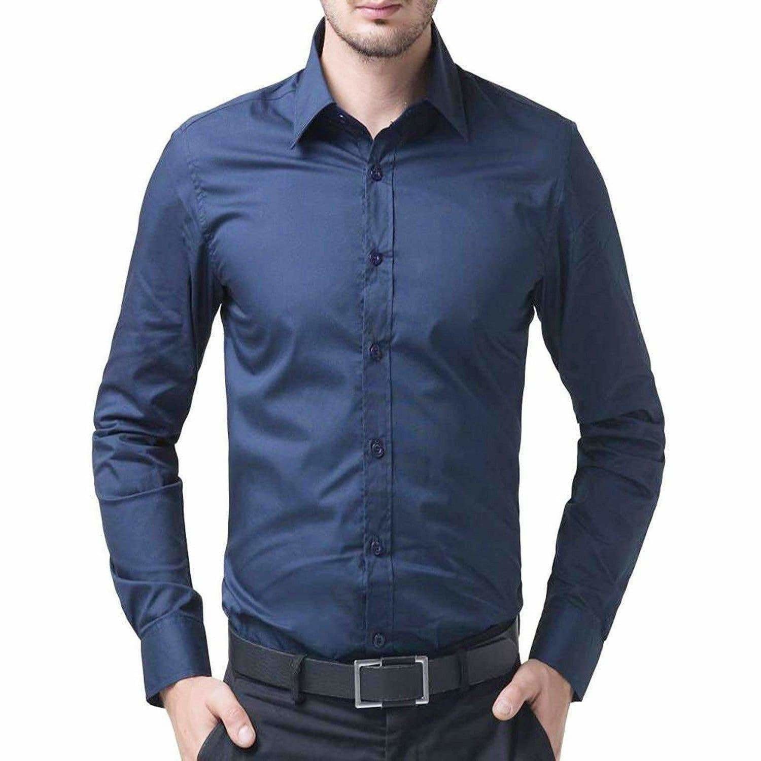 Men's Cotton Solid Full Sleeve Shirts - Distacart