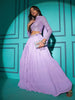 Myra Lovender Georgette Embroidered Designer Lehenga - Distacart