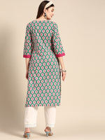 Thumbnail for Sangria Women Ethnic Motifs Printed Angrakha Kurta - Distacart
