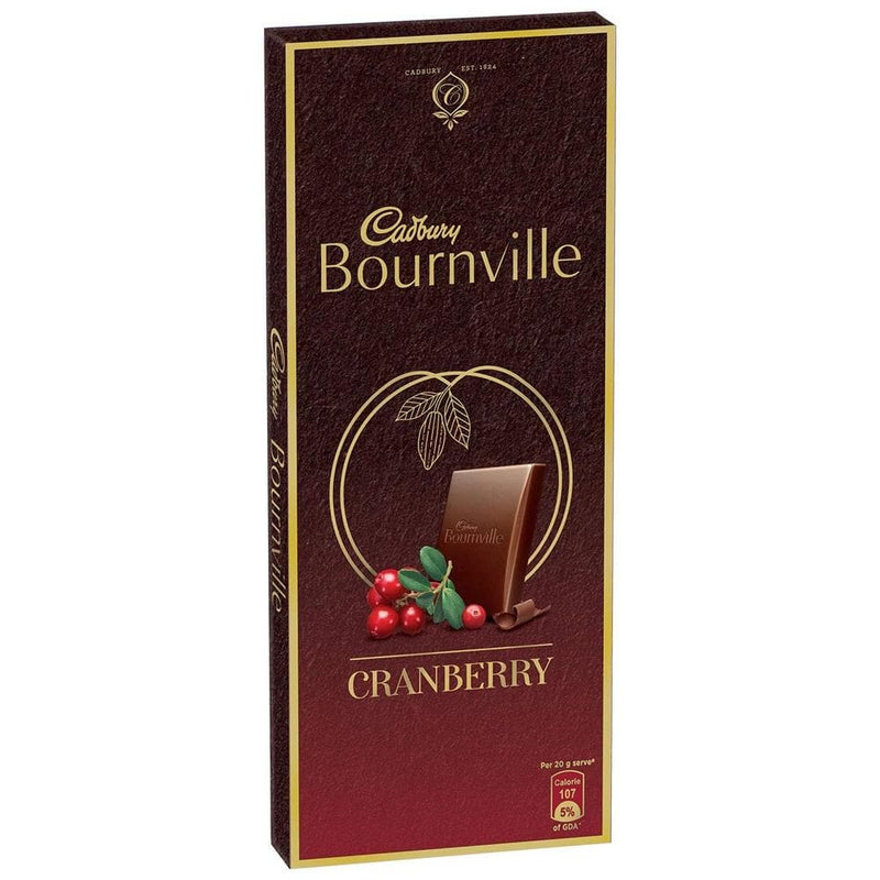 Cadbury Bournville Dark Chocolate Bar with Cranberry, 80g (Pack of 5) - Distacart