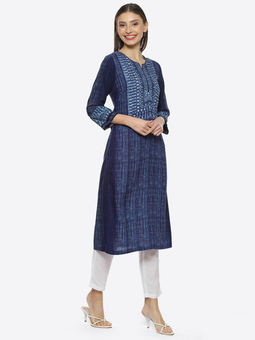 Biba Women Floral Printed Kurta - Distacart