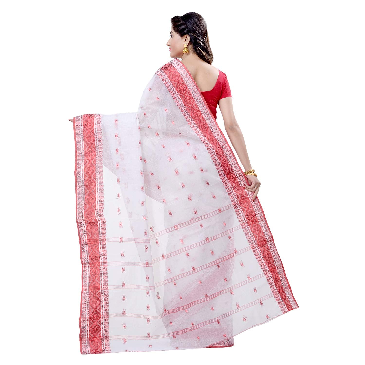 Desh Bidesh Women's Tant Cotton Saree With Blouse Piece - Distacart