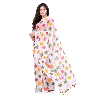 Desh Bidesh Women's Traditional Soft Mulmul Bengal Handloom Pure Cotton Saree - Distacart