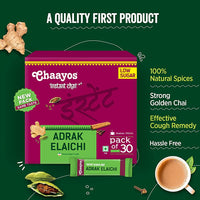 Thumbnail for Chaayos Instant Adrak Elaichi Tea Premix (Low Sugar) - Distacart