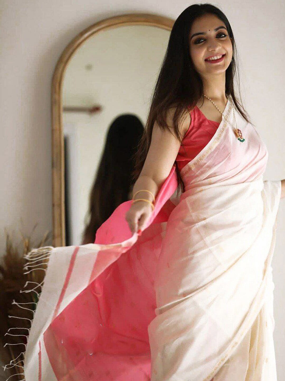 Mitera Woven Design Zari Saree - Distacart