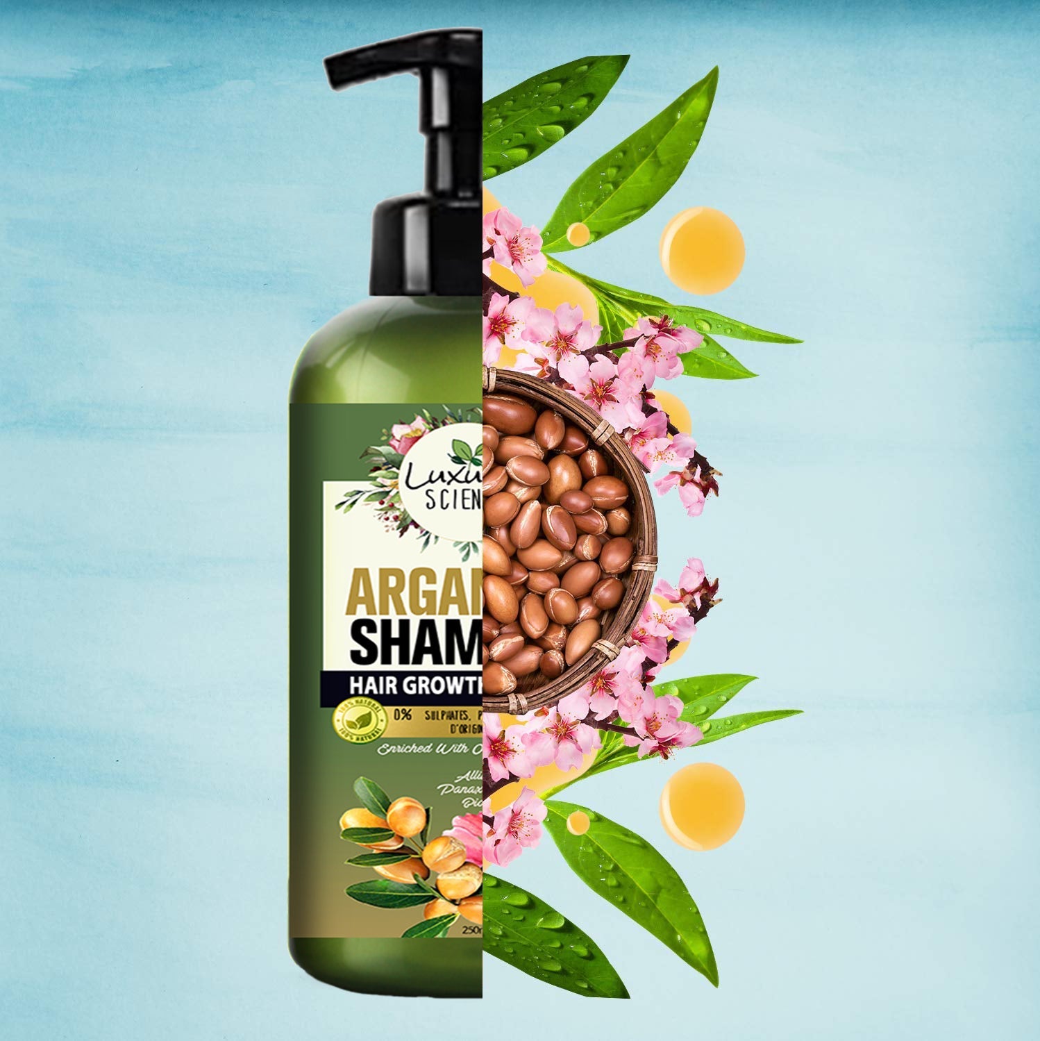 Luxura Sciences Moroccan Argan Oil Shampoo - Distacart