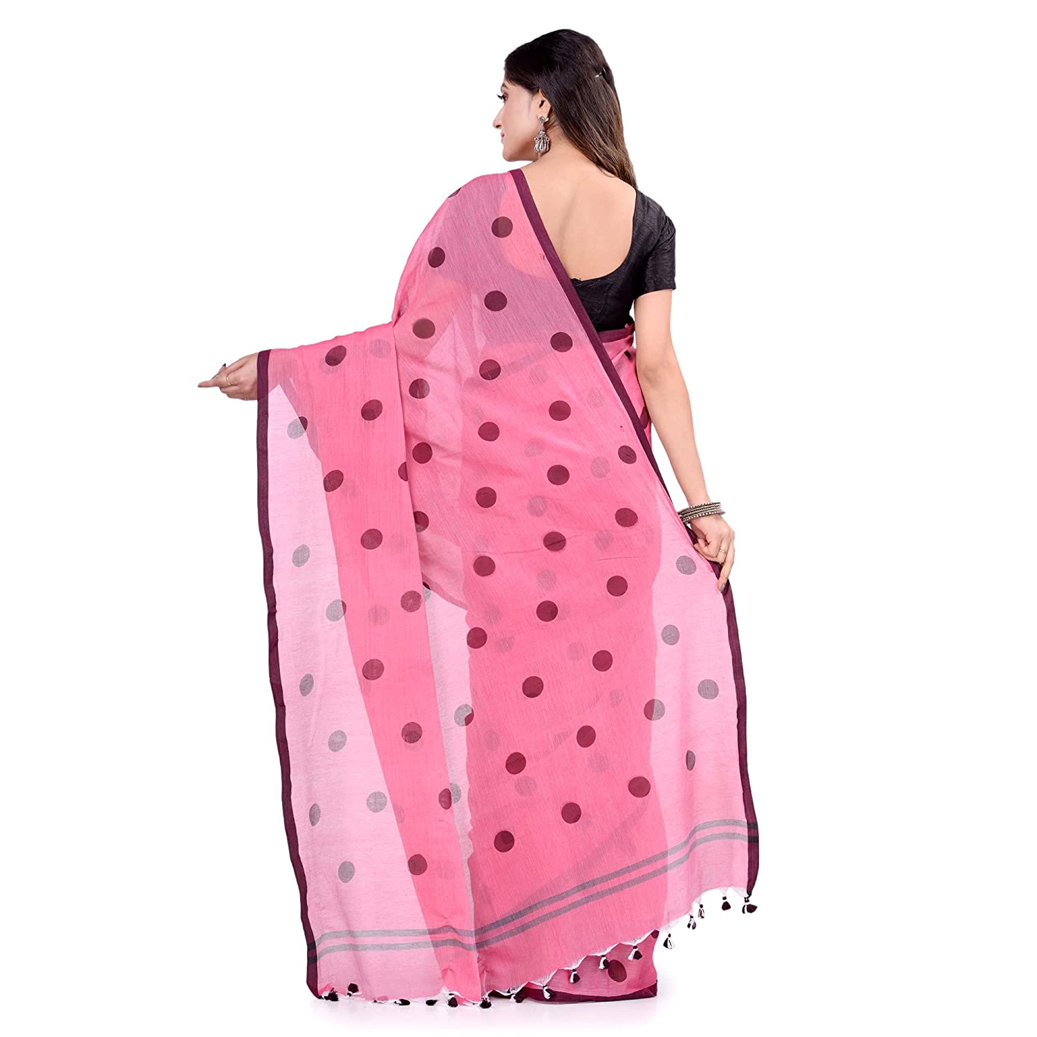 Desh Bidesh Women's Traditional Soft Mulmul Bengal Handloom Pure Cotton Saree - Distacart