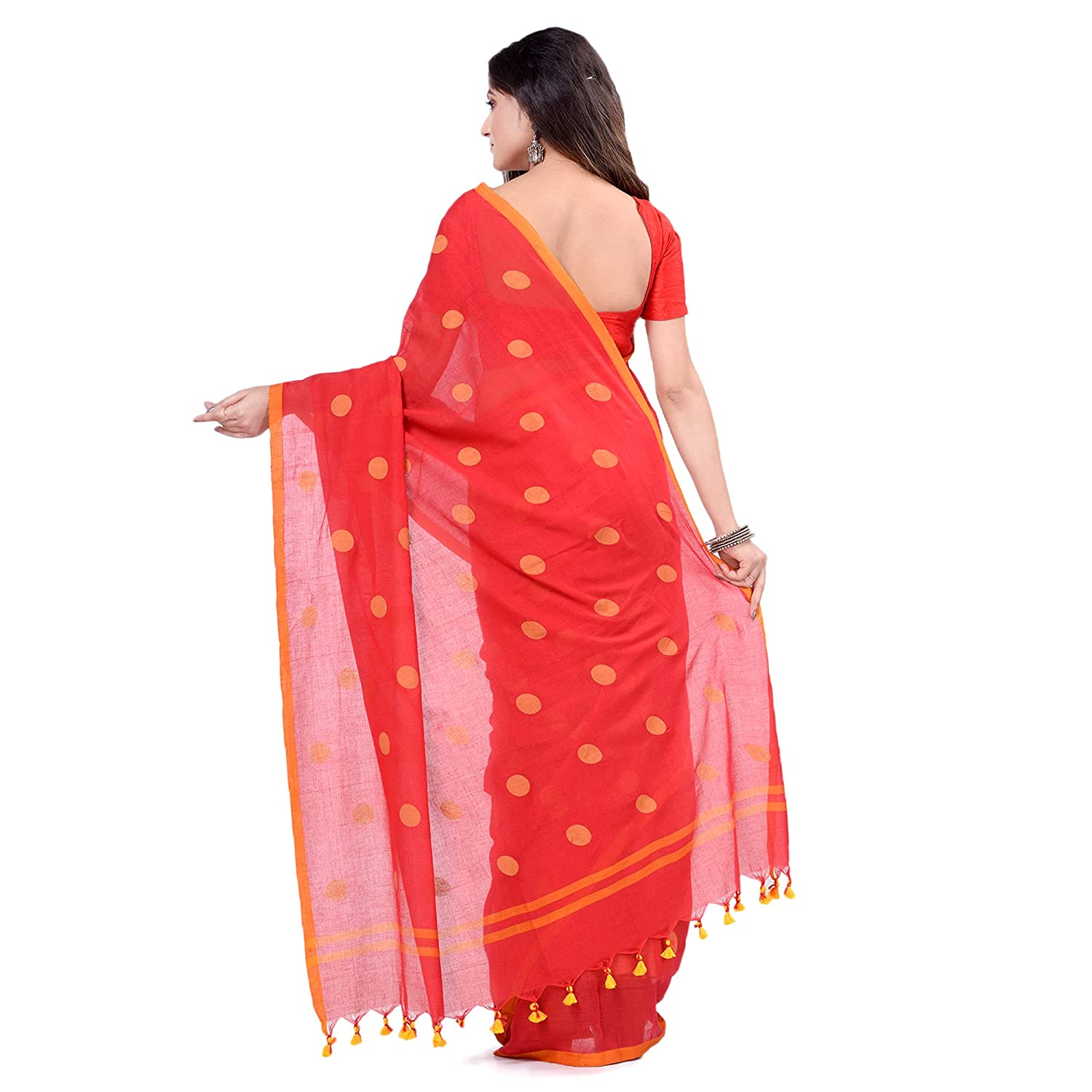 Desh Bidesh Women's Traditional Soft Mulmul Bengal Handloom Pure Cotton Saree - Distacart