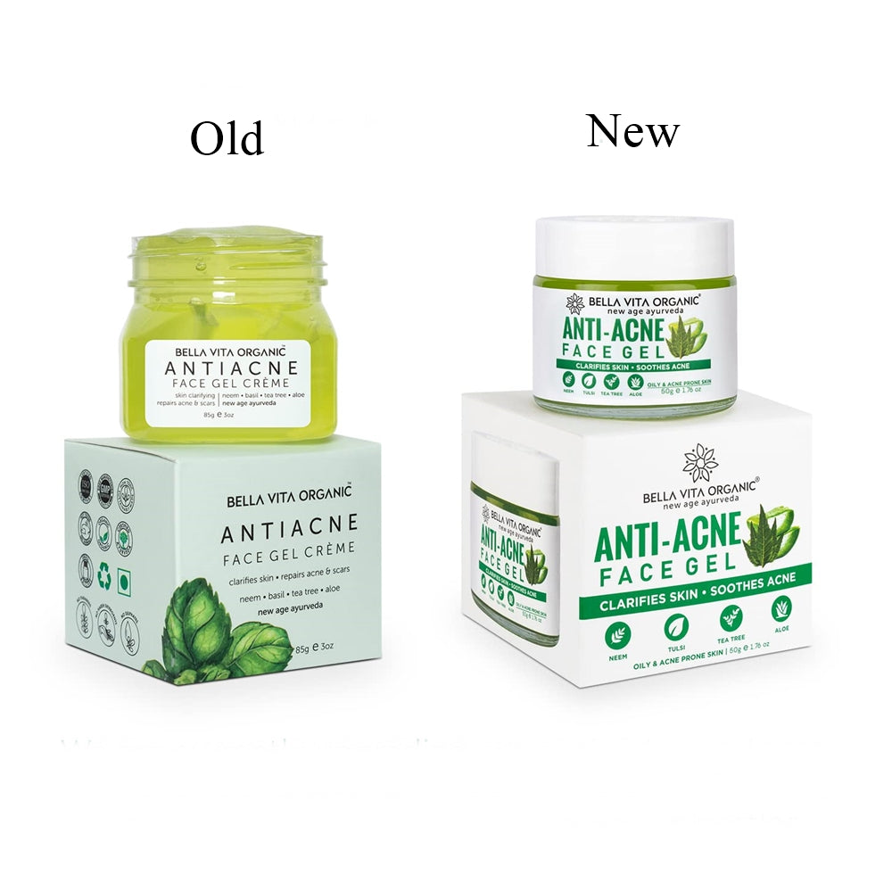 Bella Vita Organic Anti Acne Face Gel Creme - Distacart