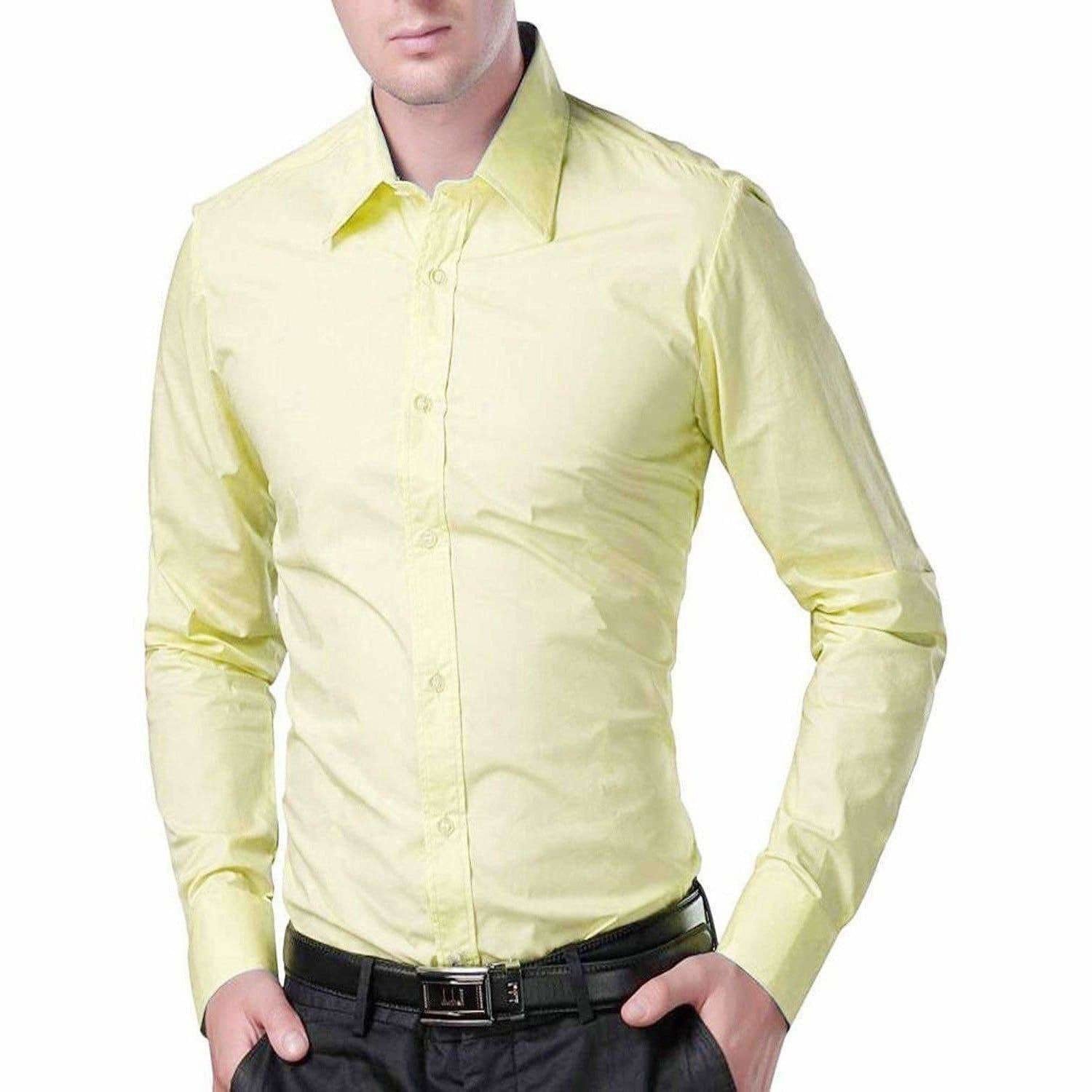 Men's Cotton Solid Full Sleeve Shirts - Distacart