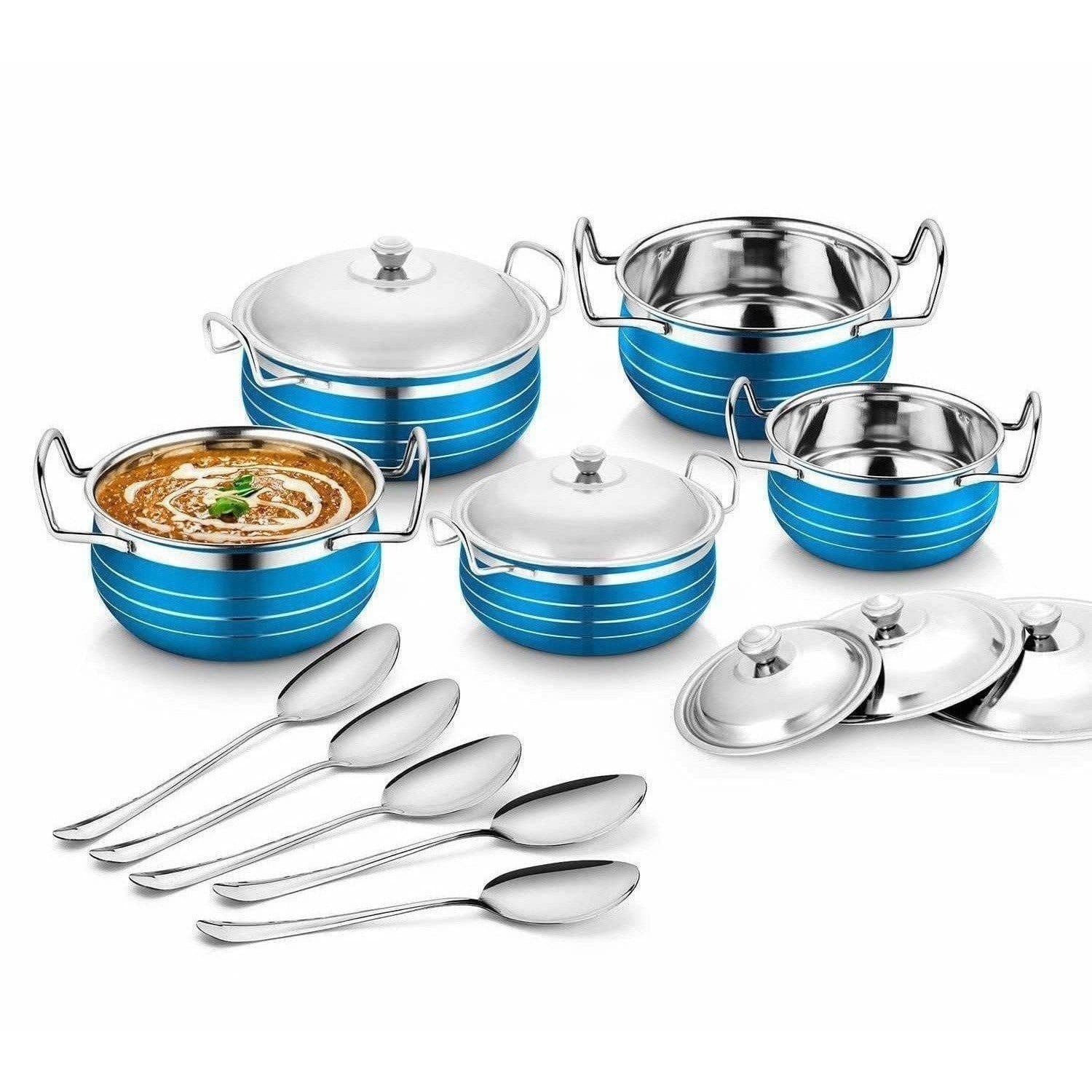 Stainless Steel Handi Copper Set (10-Pieces) - Distacart