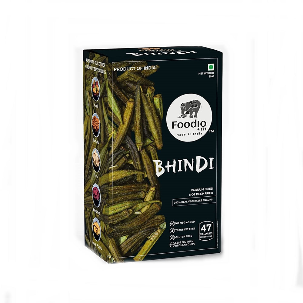Foodio Bhindi Vacuum Fried Chips - Distacart