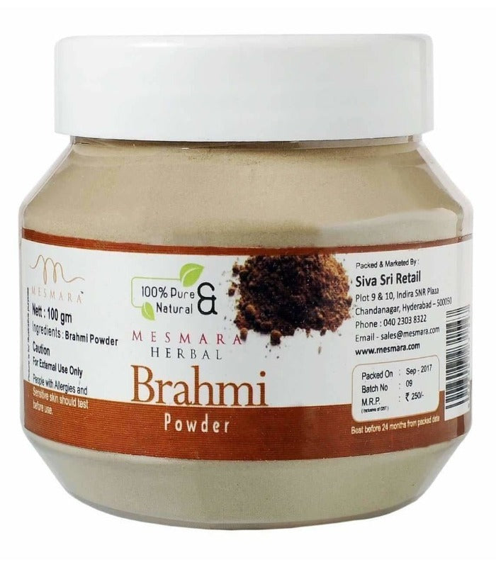 Mesmara Herbal Brahmi Powder 100g - Distacart