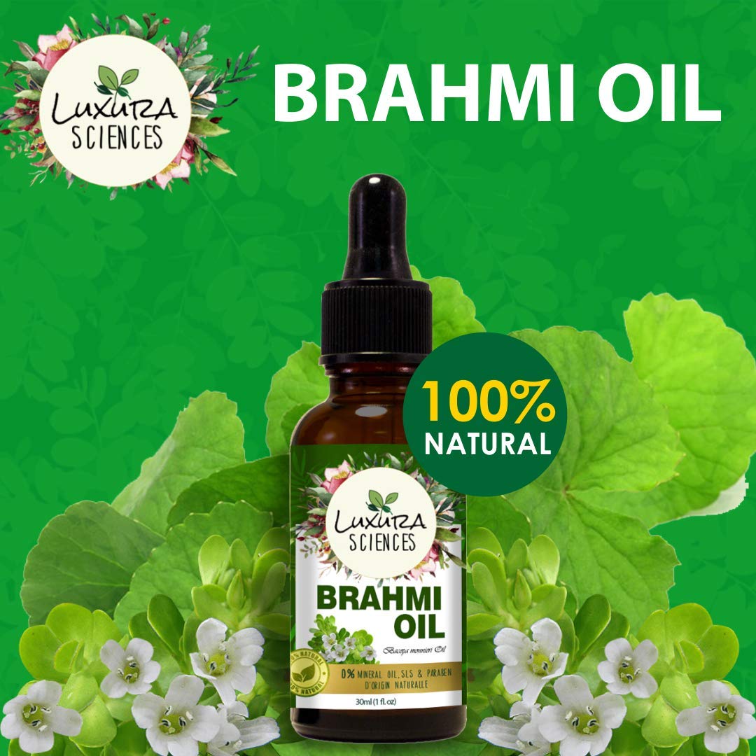 Luxura Sciences Organic Brahmi Oil for Hair Growth - Distacart