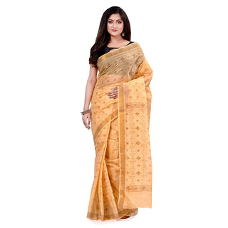 Desh Bidesh Women's Bengal Tant Kerala Print Design Pure Handloom Cotton Saree Without Blouse Piece - Distacart