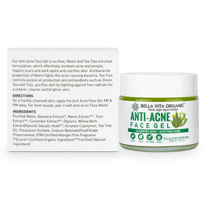 Bella Vita Organic Anti Acne Face Gel Creme - Distacart