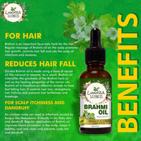 Thumbnail for Luxura Sciences Organic Brahmi Oil for Hair Growth - Distacart