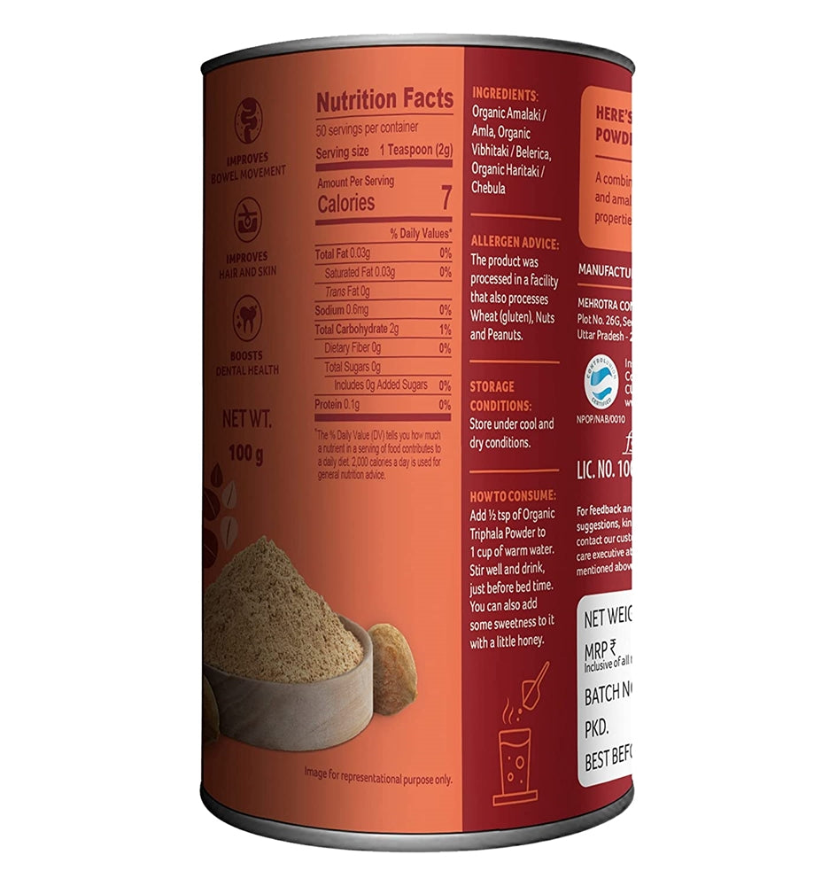 Organic Tattva Triphala Powder 
