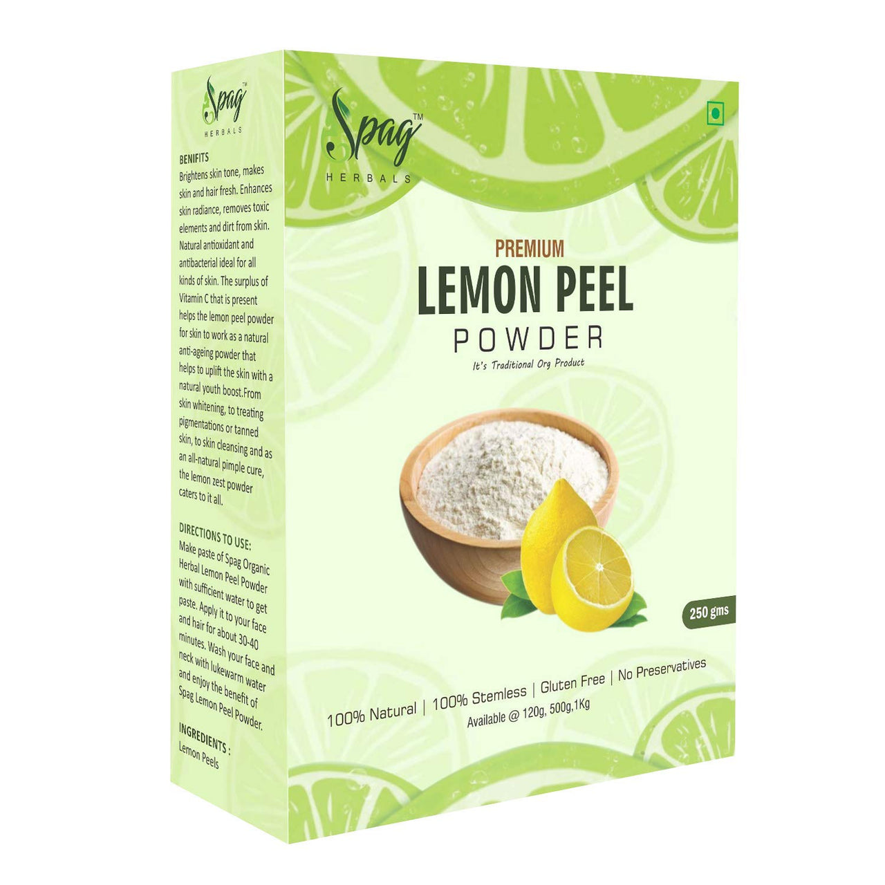 Spag Herbals Premium Lemon Peel Powder - Distacart