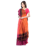 Thumbnail for Desh Bidesh Women's Traditional Bengali Bengamuri Pure Handloom Cotton Saree With Blouse Piece - Distacart