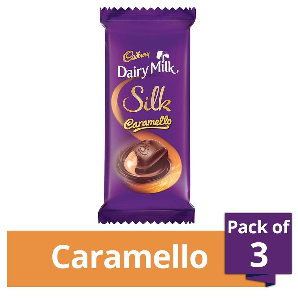 Cadbury Dairy Milk Silk Caramello Mocha, 136g (Pack of 3) - Distacart