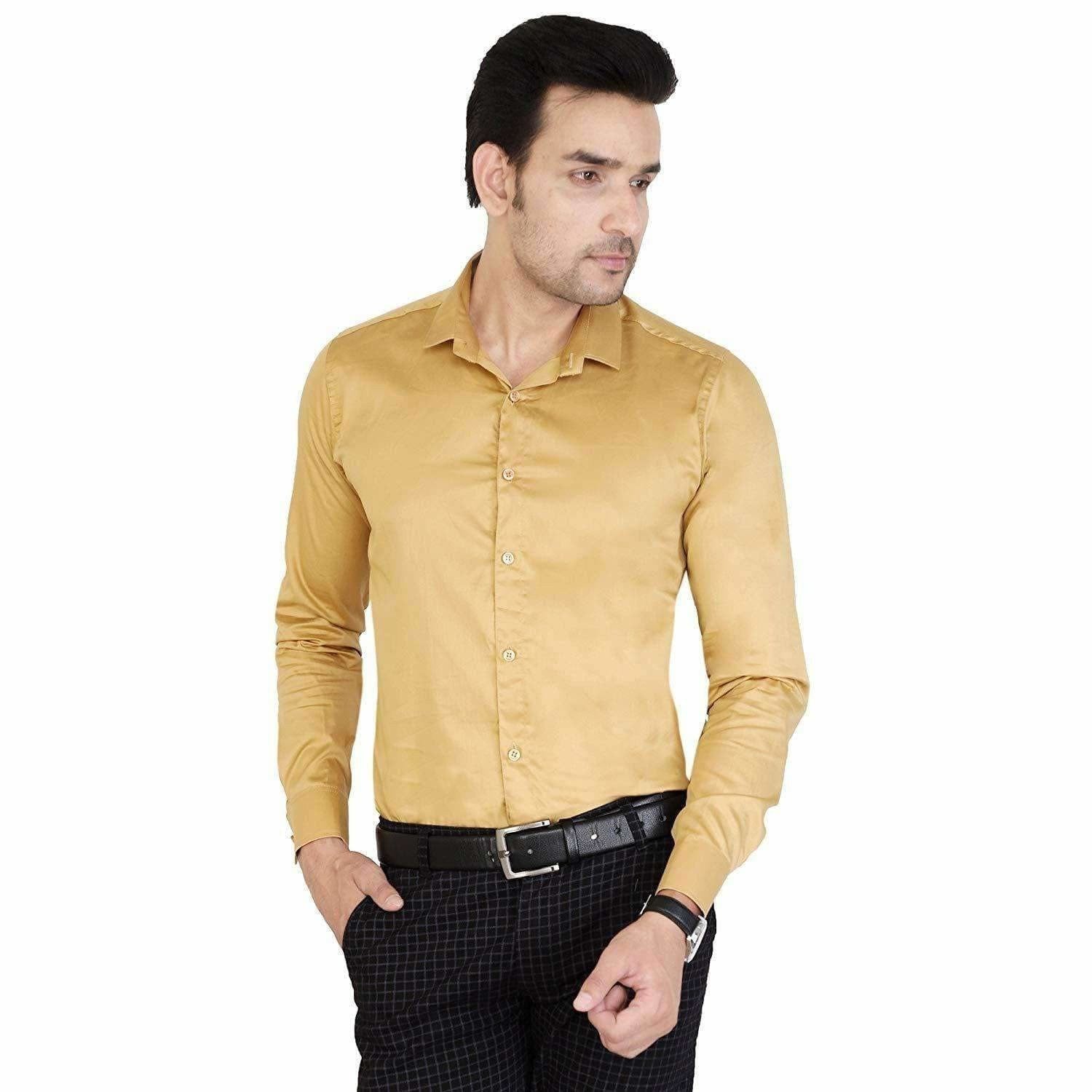Men's Cotton Solid Full Sleeve Shirts - Distacart