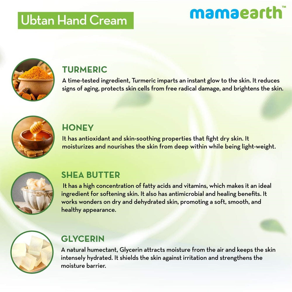 Mamaearth Ubtan Hand Cream For Deep Moisturization