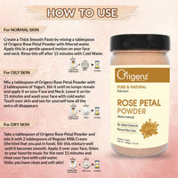 Thumbnail for Origenz Pure & Natural Rose Petals Powder usage