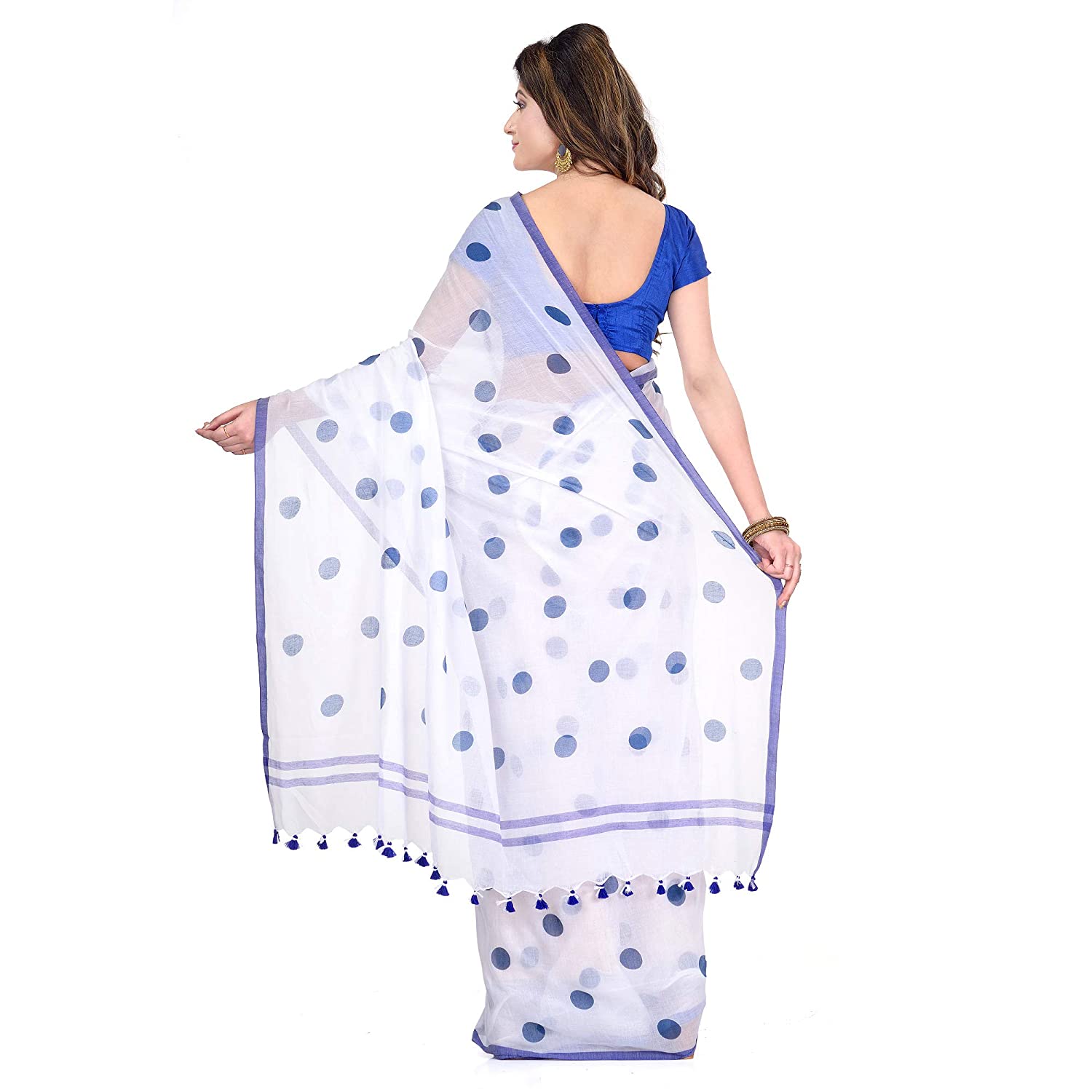 Desh Bidesh Women's Traditional Soft Mulmul Bengal Handloom Pure Cotton Saree - Distacart