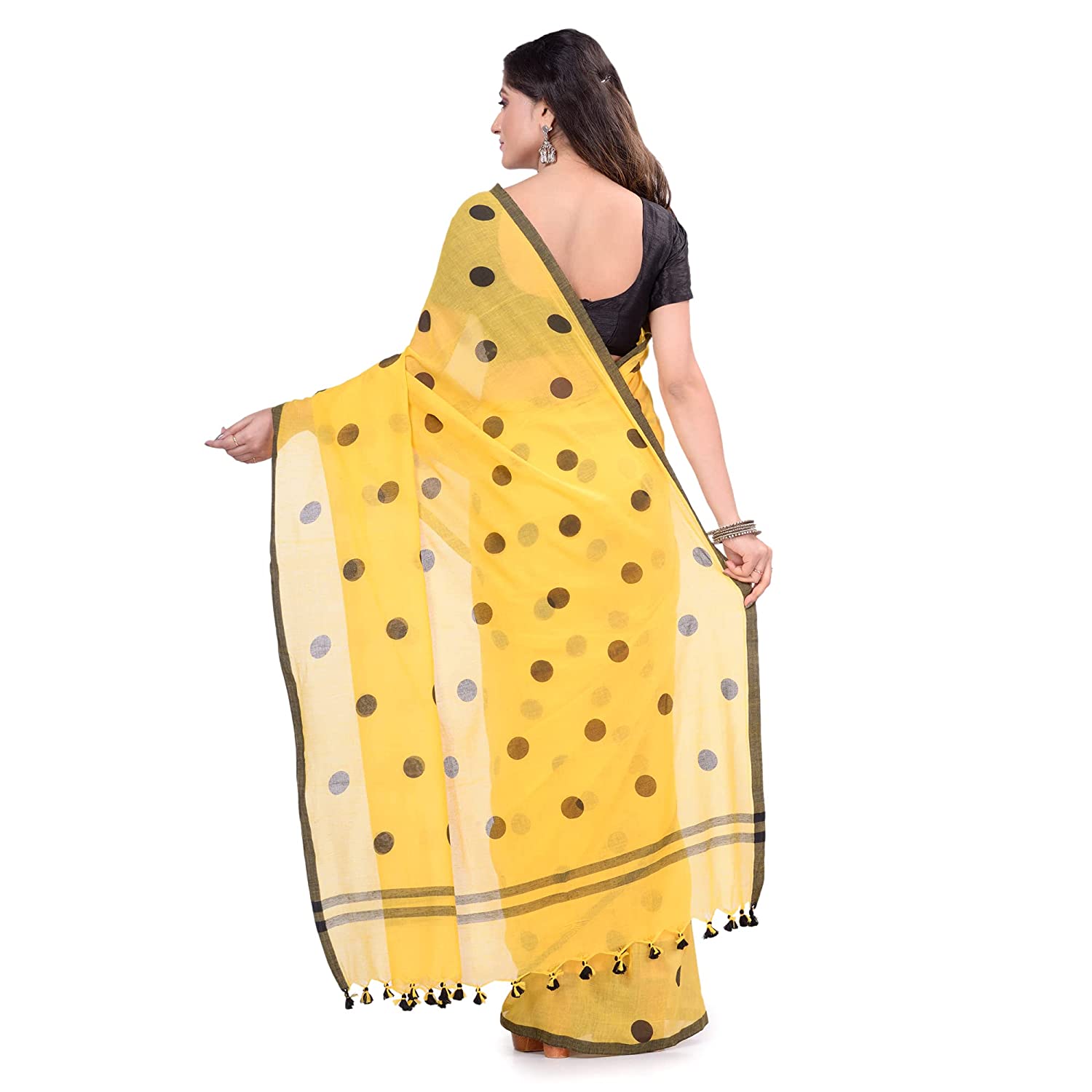 Desh Bidesh Women's Traditional Soft Mulmul Bengal Handloom Pure Cotton Saree - Distacart