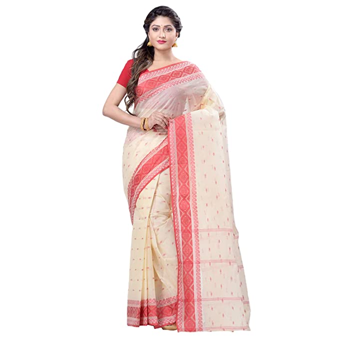 Desh Bidesh Women's Tant Cotton Saree Without Blouse Piece - Distacart