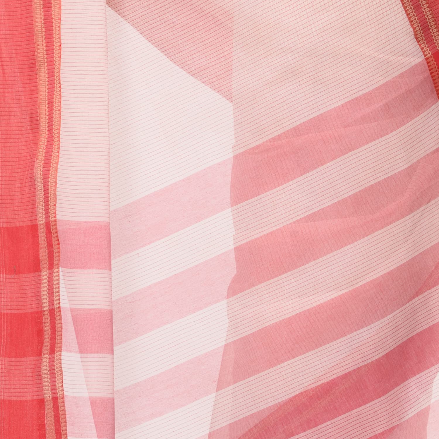 Desh Bidesh Women's Traditional Bengal Tant Pure Handloom Cotton Saree Kantha Stitch Woven Without Blouse Piece - Distacart