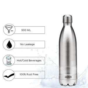 Milton steel Hot & Cold Bottle,500 ml - Distacart