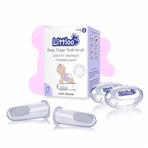 Littloo Baby Finger Toothbrush Reusable Silicon Made - Distacart