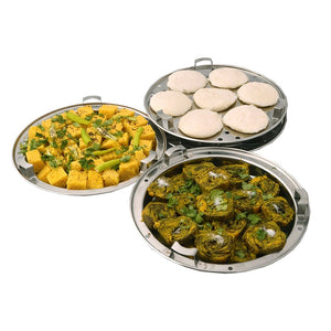 Kitchen Sandwich Bottom Multi kadai Idly Cooker Dhokla and Plate