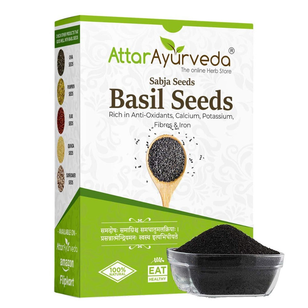 Attar Ayurveda Sabja Basil Seeds