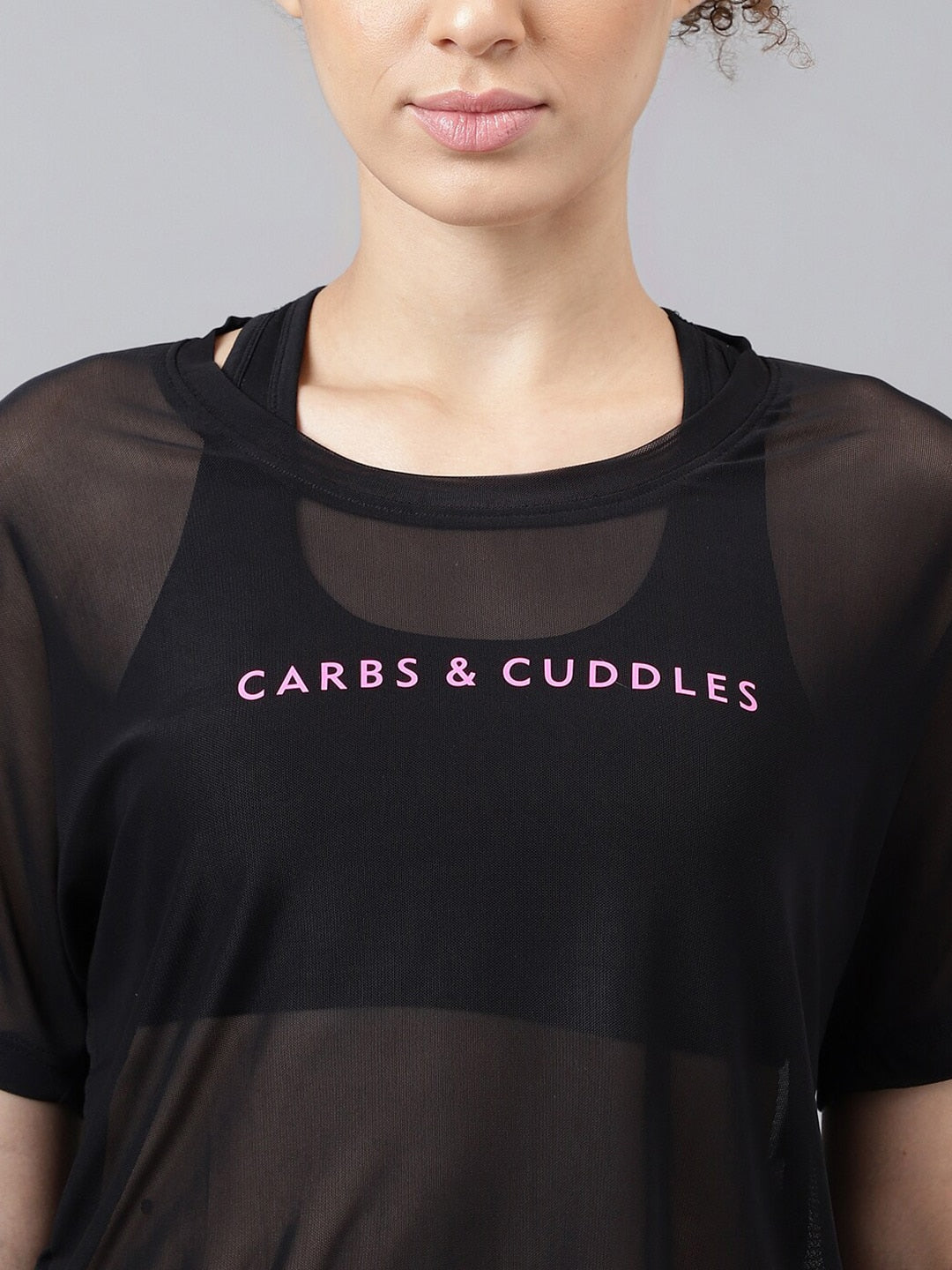 MKH Typography Printed Relaxed Fit Sheer Dri-FIT T-shirt - Distacart