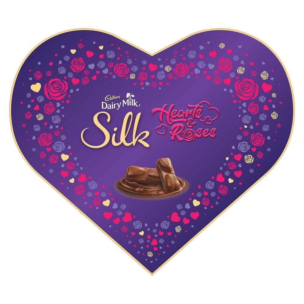 Cadbury Dairy Milk Silk Chocolate Heart Shaped Gift Box - Distacart